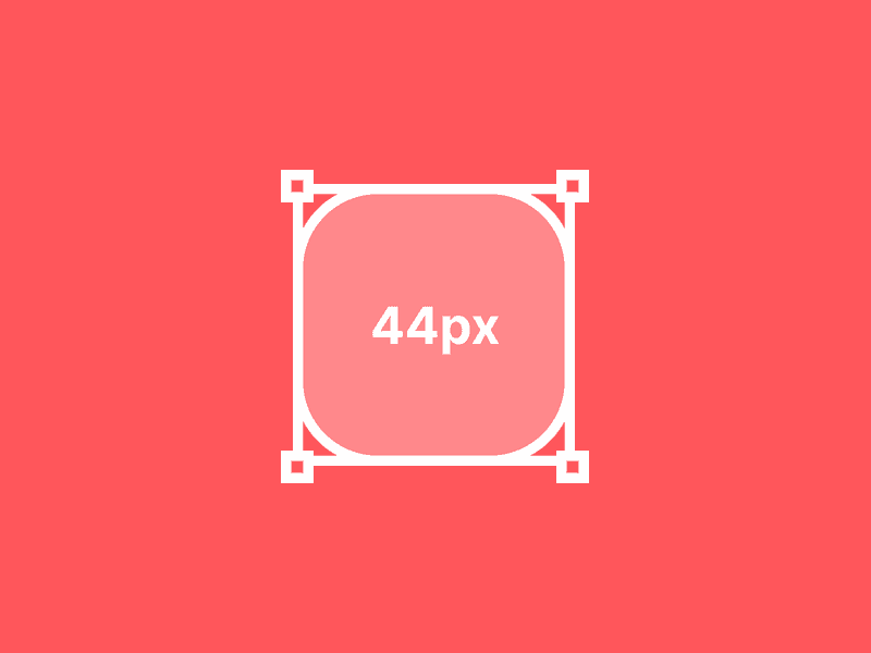 What is the optimum button size of touch screen applications?