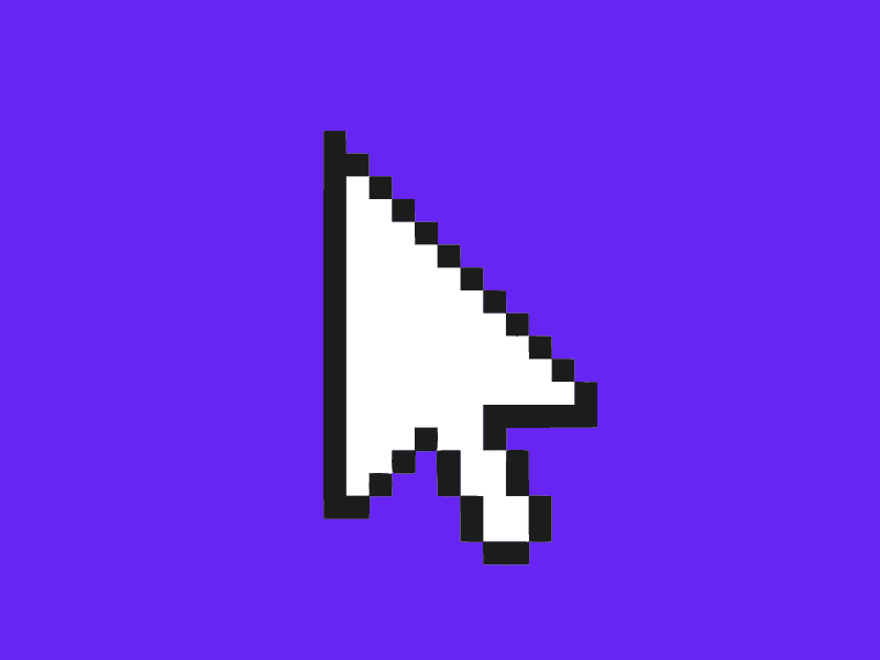 Why is the mouse cursor slightly tilted?