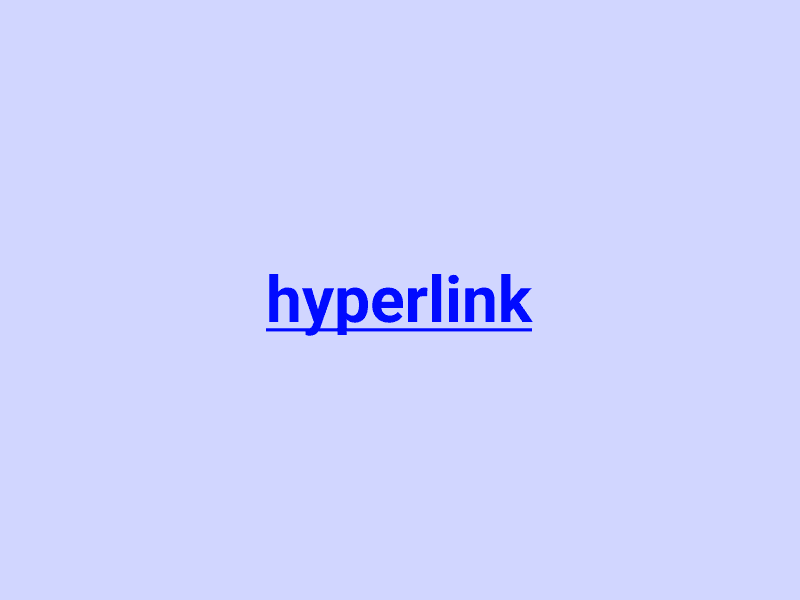 Should hyperlinks be blue?