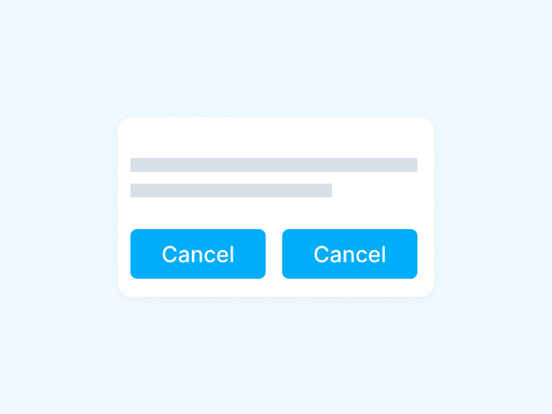 Should the Cancel button appear first or second?