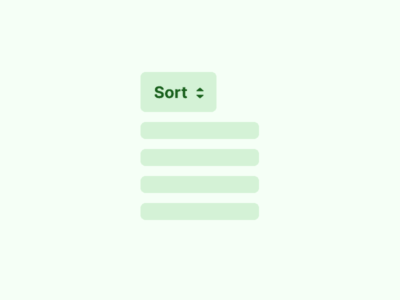 Using up/down arrow to represent sorting in table headers